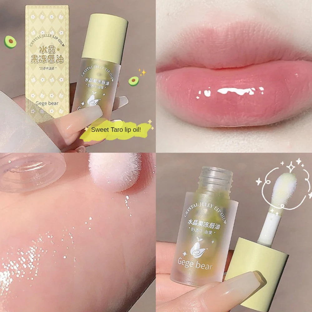 Fruity Crystal Jelly Lip Oil Hydrating Plumping Lipstick